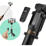 3-in-1 Selfie Stick & Tripod With Bluetooth Remote